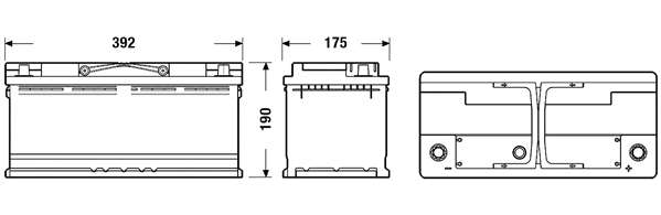 Batterie de démarrage TUDOR TB1100