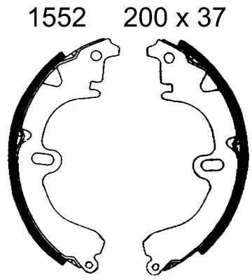 Jeu de mâchoires de frein BSF 01552
