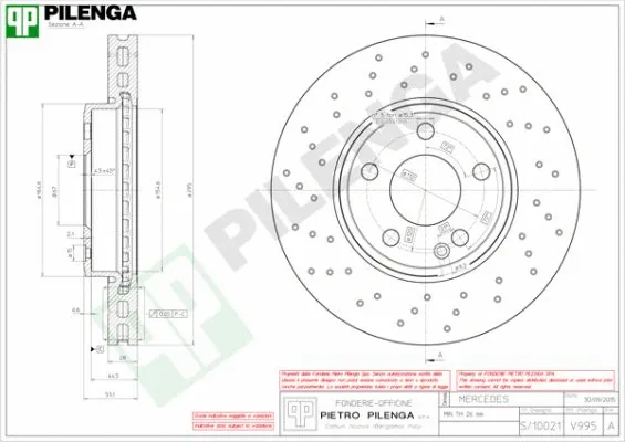 Disque de frein PILENGA V995