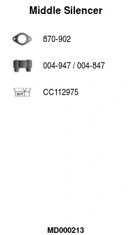 Silencieux central FA1 MD000213