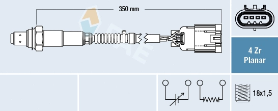 Sonde lambda FAE 77667