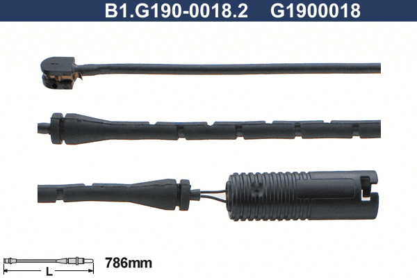 Contact d'avertissement, usure des plaquettes de frein GALFER B1.G190-0018.2