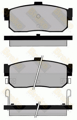 Kit de plaquettes de frein, frein à disque Brake ENGINEERING PA799