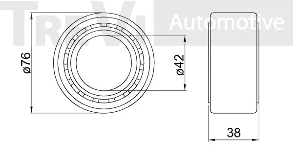 Kit de roulements de roue TREVI AUTOMOTIVE WB1409