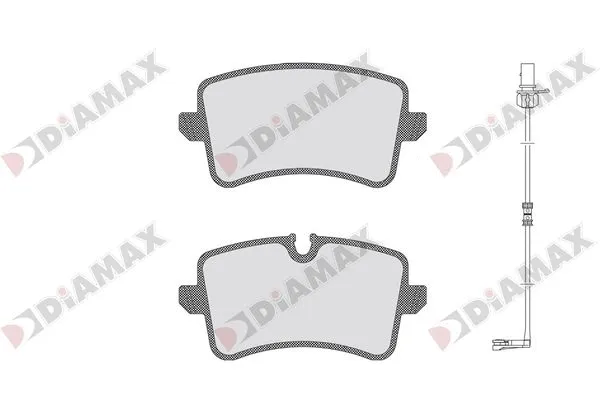 Kit de plaquettes de frein, frein à disque DIAMAX N09713A