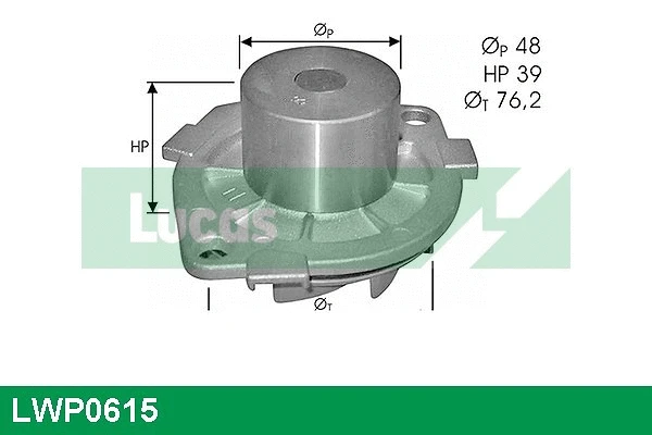 Pompe à eau, refroidissement du moteur LUCAS LWP0615