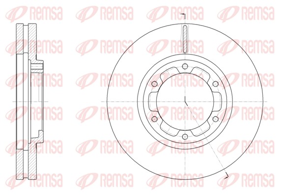 Disque de frein REMSA 62093.10