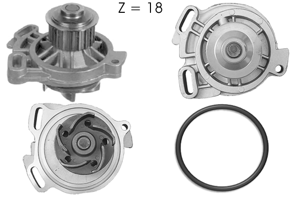 Pompe à eau, refroidissement du moteur TECDRIVE TPAE0120