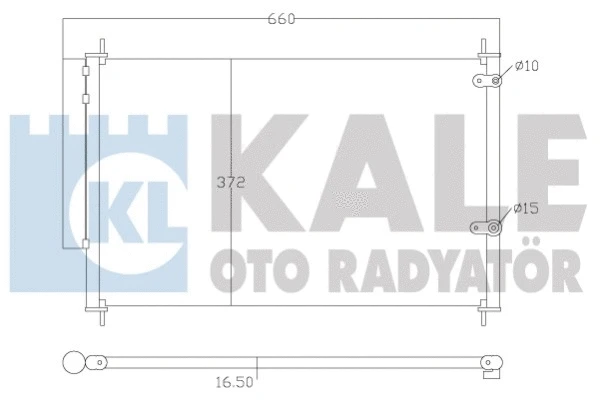 Condenseur, climatisation KALE OTO RADYATÖR 342595