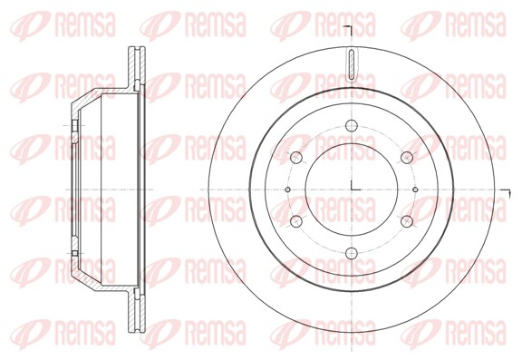 Disque de frein REMSA 61823.10