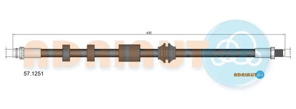 Flexible de frein ADRIAUTO 57.1251