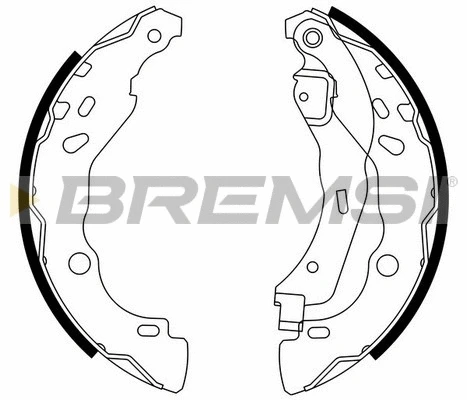 Jeu de mâchoires de frein BREMSI GF0409