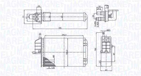 Système de chauffage MAGNETI MARELLI 350218520000
