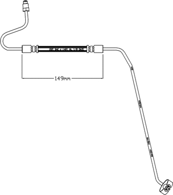 Flexible de frein JURATEK JBH1254L