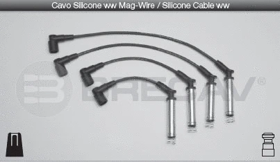 Kit de câbles d'allumage BRECAV 09.519