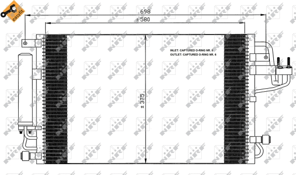 Condenseur, climatisation NRF 35600