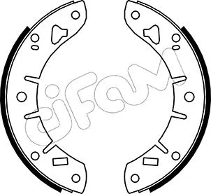 Jeu de mâchoires de frein CIFAM 153-007