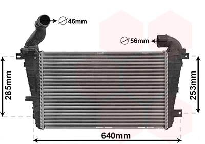 Refroidisseur d'air de suralimentation VAN WEZEL 37004416
