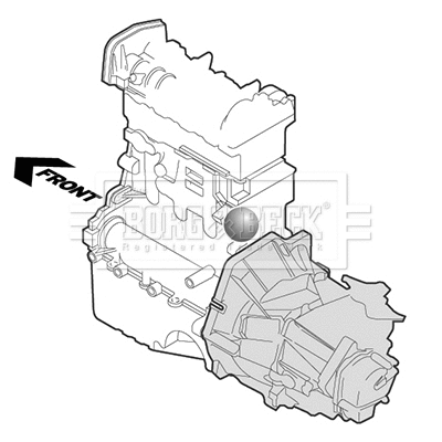 Support moteur BORG & BECK BEM3984