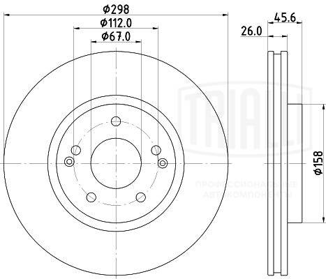 Disque de frein TRIALLI DF 170103