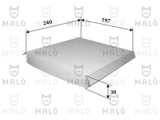 Filtre, air de l'habitacle AKRON-MALÒ 1531121