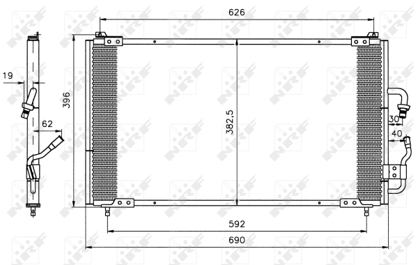 Condenseur, climatisation NRF 35153