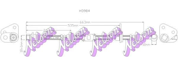 Flexible de frein KAWE H3984