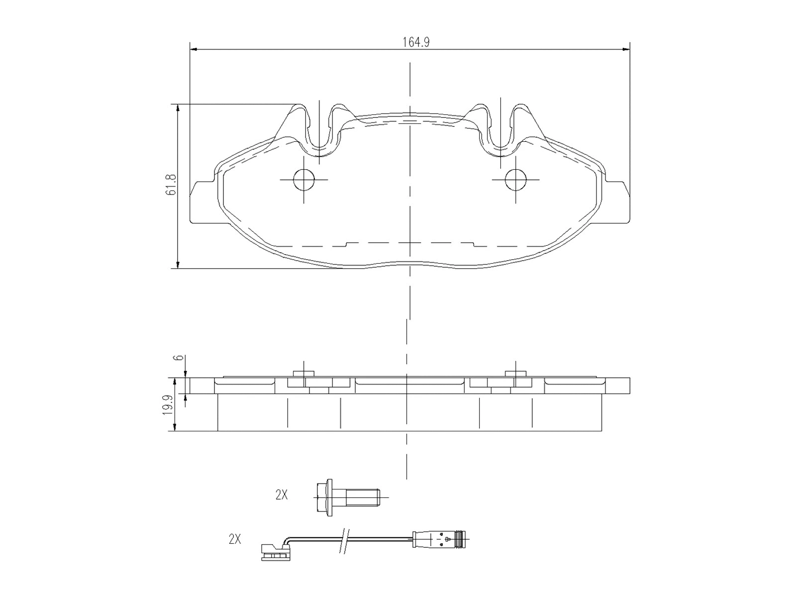 Kit de plaquettes de frein, frein à disque A.Z. Meisterteile AZMT-44-022-1452