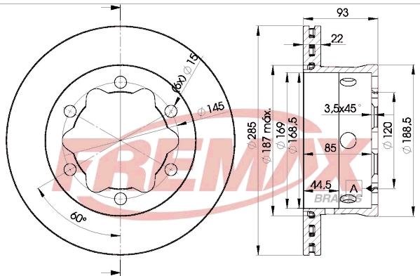 Disque de frein FREMAX BD-0185