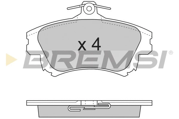 Kit de plaquettes de frein, frein à disque BREMSI BP2703