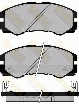 Kit de plaquettes de frein, frein à disque Brake ENGINEERING PA1030