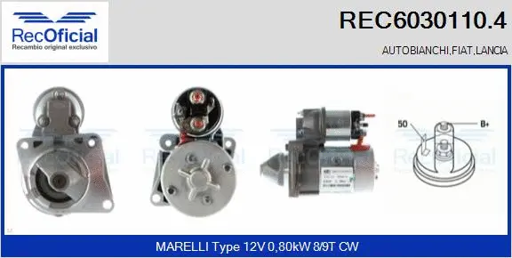 Démarreur RECOFICIAL REC6030110.4