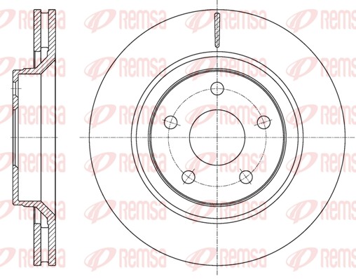 Disque de frein REMSA 61610.10