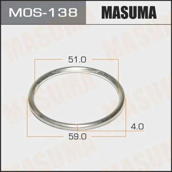 Bague d'étanchéité, tuyau d'échappement MASUMA MOS-138