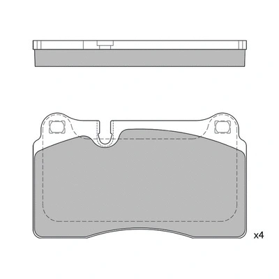 Kit de plaquettes de frein, frein à disque HAGEN GP2231