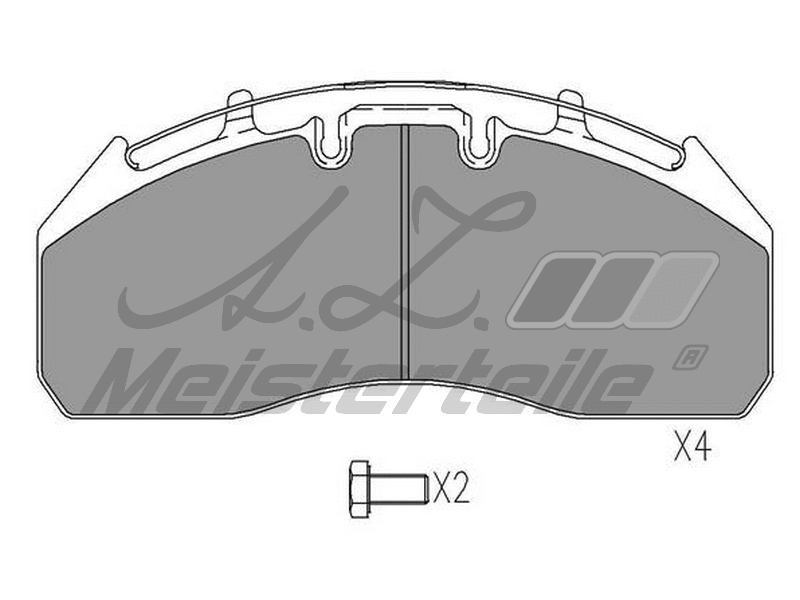 Kit de plaquettes de frein, frein à disque A.Z. Meisterteile AZMT-44-022-2367