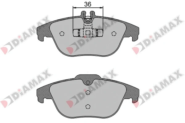 Kit de plaquettes de frein, frein à disque DIAMAX N09110