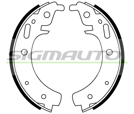 Jeu de mâchoires de frein SIGMAUTO SFA501