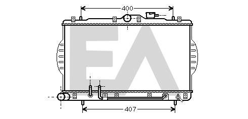 Radiateur, refroidissement du moteur EACLIMA 31R28014