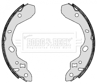 Jeu de mâchoires de frein BORG & BECK BBS6275