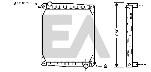 Radiateur, refroidissement du moteur EACLIMA 31R63006