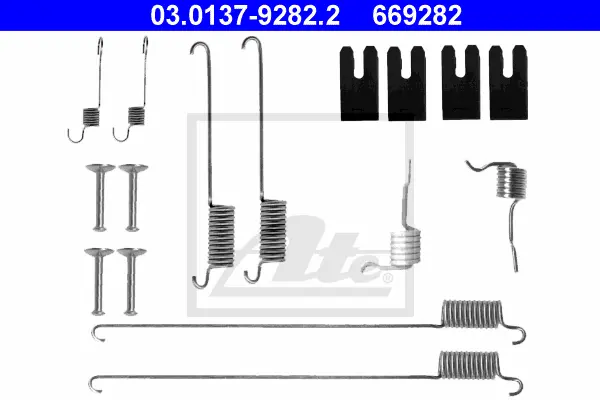 Kit d'accessoires, mâchoire de frein ATE-APAC 03.0137-9282.2