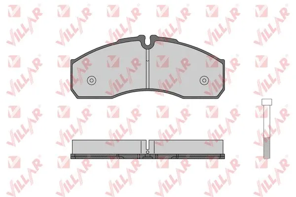 Kit de plaquettes de frein, frein à disque VILLAR 626.1462