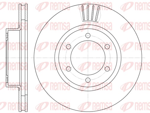 Disque de frein REMSA 6706.10
