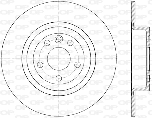 Disque de frein OPEN PARTS BDR2844.10
