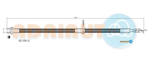 Flexible de frein ADRIAUTO 52.1231.2