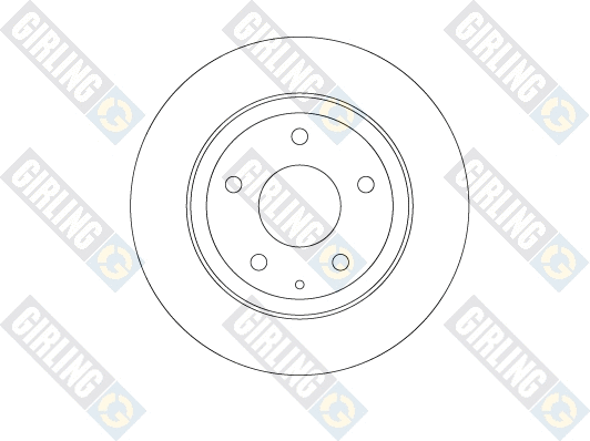 Disque de frein GIRLING 6081154