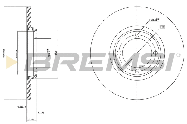 Disque de frein BREMSI CD6280S
