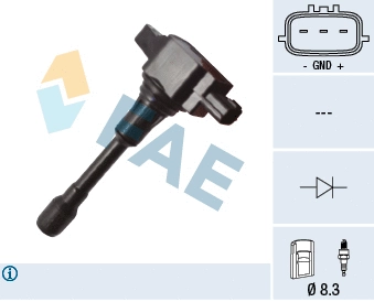 Bobine d'allumage FAE 80375