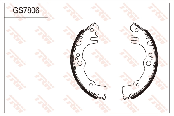 Jeu de mâchoires de frein TRW GS7806